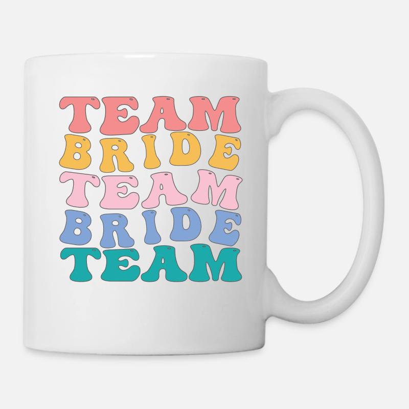 Hippie Team Bride Junggesellenabschied - Tasse - Weiß