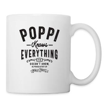 Poppi Knows Everything Funny - Mug - white - Right