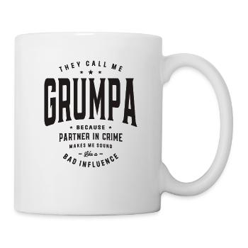They Call Me Grumpa Because Partner in Crime Funny - Mug - white - Right