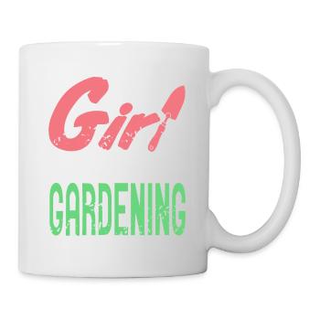 Jut A Girl Who Loves Gardening Gardener Retro - Tasse - Weiß - Rechts