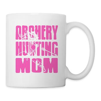 Archery Hunting MOM Cool Retro Hunter MOM T-Shirt - Mug - white - Right