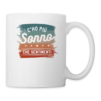C'ho Piu Sonno Che Sentimenti - Mug blanc - blanc - Droite