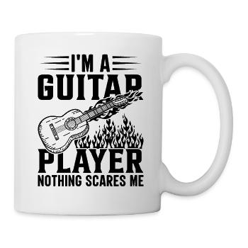 I'm A Guitar Player Nothing Scares Me - Music Guit - Mug - white - Right