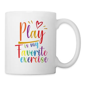 Le jeu est mon exercice préféré 4 - Mug blanc - blanc - Droite