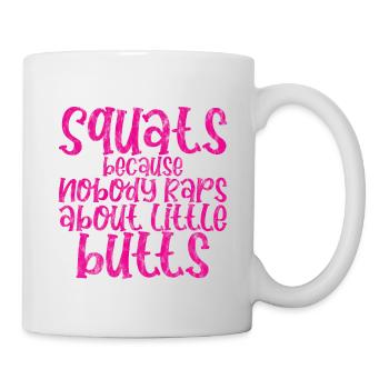 Squats parce que personne ne rappe sur Little Butts 3 - Mug blanc - blanc - Droite