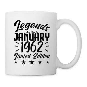 Naissance En Janvier 1962. Cadeau d'anniversaire. - Mug blanc - blanc - Droite