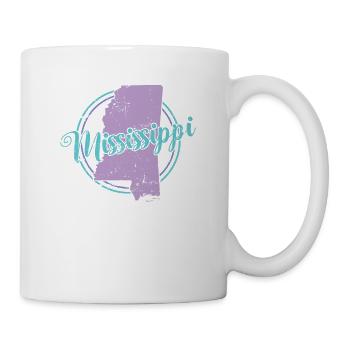 Mississippi Map USA America - Mug - white - Right