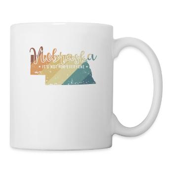 Nebraska Ce n’est pas pour tout le monde USA Amérique - Mug blanc - blanc - Droite