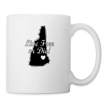 New Hampshire Live Free or The USA America - Mug - white - Right