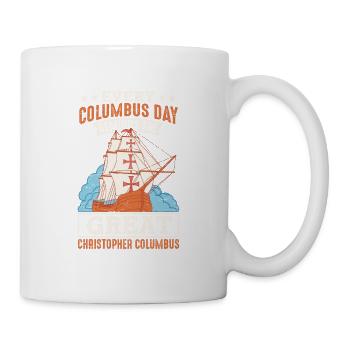 Großer Christopher Columbus Day 1942 Amerikaner - Tasse - Weiß - Rechts