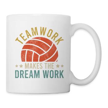 Volleyball Beach Outfit for Players Coach Fans - Mug - white - Right
