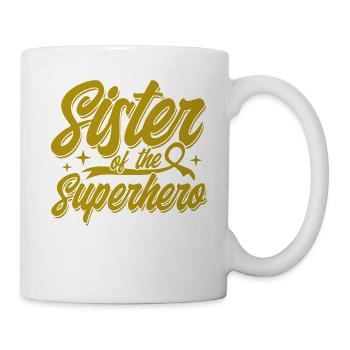 Soutien au cancer infantile Cancer chez les enfants - Mug blanc - blanc - Droite