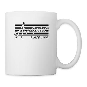 Awesome Since 1993 Birthday Retro - Mug - white - Right