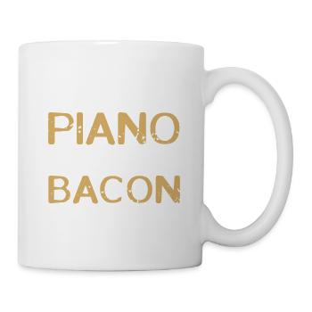 Le piano est le bacon de la musique Pianiste rétro - Mug blanc - blanc - Droite