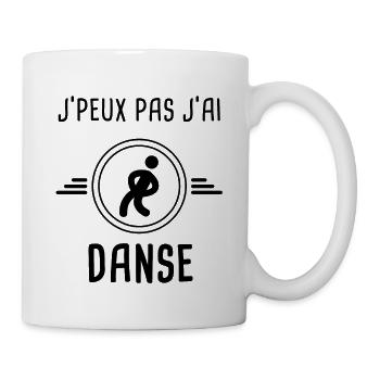 j'peux pas j'ai danse music - Mug blanc - blanc - Droite