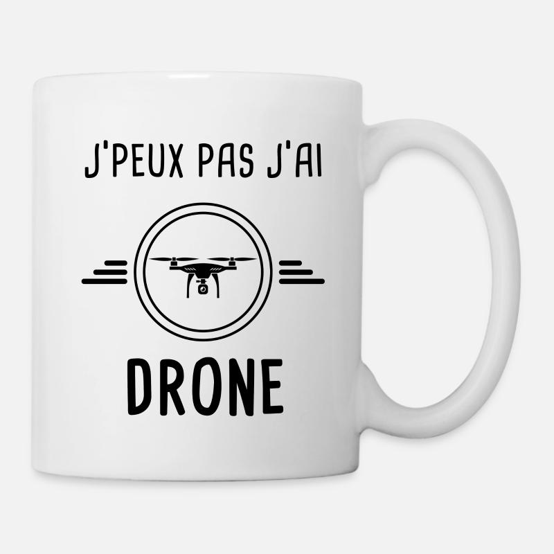 j'peux pas j'ai drone - Mug blanc - blanc