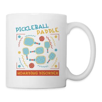 Outdoor Gartenspiel Lustiges Pickleball Design mit - Tasse - Weiß - Rechts