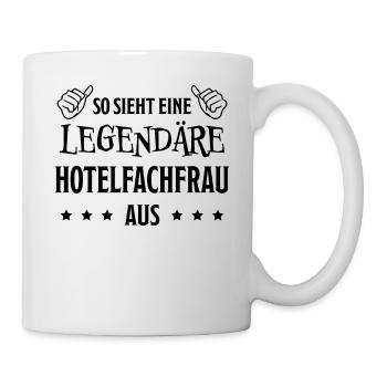 Hotelfachfrau Lustig Spruch Hotelfachfrau Geschenk - Tasse - Weiß - Rechts