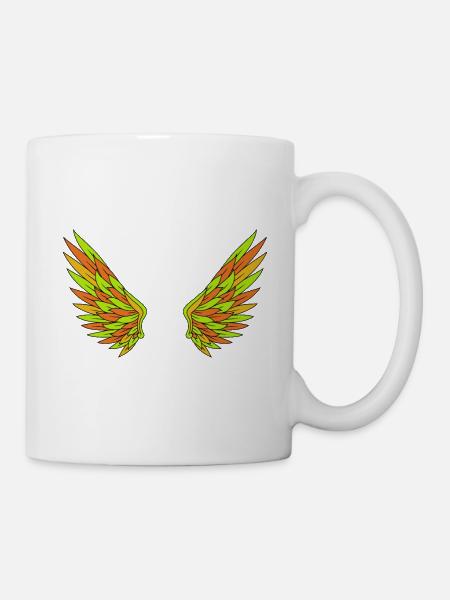 Flügel - Tasse - Weiß