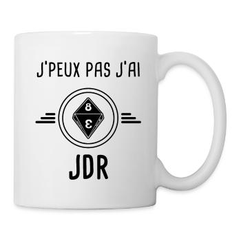 j'peux pas j'ai jdr jeu de rôle - Mug blanc - blanc - Droite