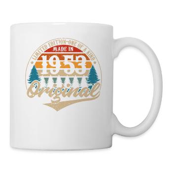 Vintage Geburtstag Geschenkidee Original 1953 - Tasse - Weiß - Rechts
