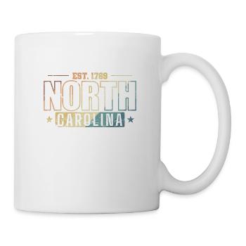 Caroline du Nord 1789 États-Unis Amérique - Mug blanc - blanc - Droite