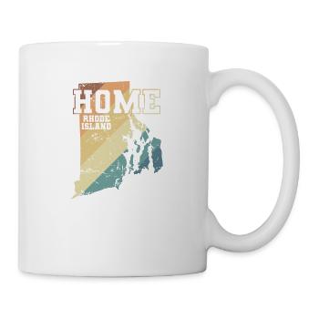 Rhode Island Home USA America - Mug - white - Right