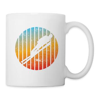 Ski jumpers Ski flying Winter sports Ski jumping Ski - Mug - white - Right