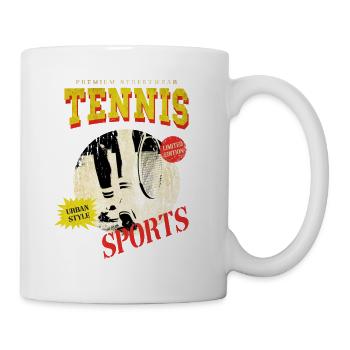 Joueur de tennis Joueur de tennis Vintage Retro - Mug blanc - blanc - Droite