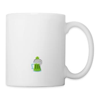 Bier Saufen Alkohol St Patricks Day Irish Geschenk - Tasse - Weiß - Rechts