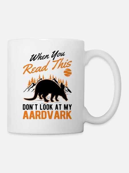 Erdferkel Geschenk Aardvark - Tasse - Weiß