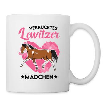 Verrücktes Lewitzer Mädchen - Tasse - Weiß - Rechts