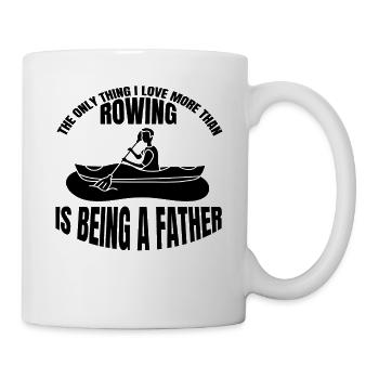 Rower Father Rower Dad Rowing Papa Rowing Club - Mug - white - Right