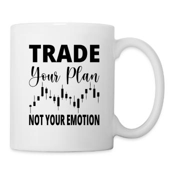 Trade your Plan Bitcoin - Tasse - Weiß - Rechts