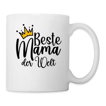 Beste Mama Der Welt - Tasse - Weiß - Rechts