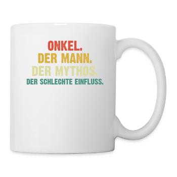 Onkel Der Mann Der Mythos - Tasse - Weiß - Rechts