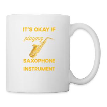 Saxophone musicians play jazz musicians - Mug - white - Right