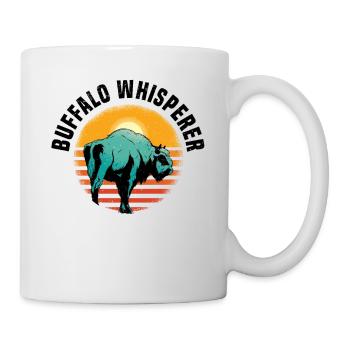 Büffel Bison Ochse Indianer Amerikanisch - Tasse - Weiß - Rechts