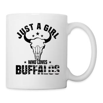 Büffel Bison Ochse Indianer Amerikanisch - Tasse - Weiß - Rechts