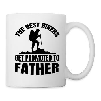 Wandern Papa Klettern Vater Bergsteigen Bouldern - Tasse - Weiß - Rechts