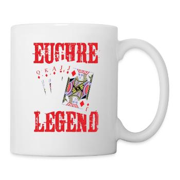 Euchre Legend Euchre Jeu de cartes Euchre - Mug blanc - blanc - Droite