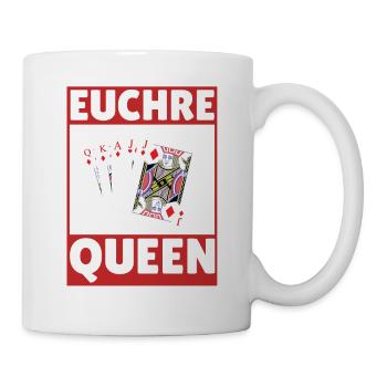 Euchre Queen - Euchre Spielerkartenspiel Euchre - Tasse - Weiß - Rechts