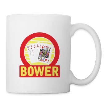I Never Pass On A Bower - Euchre Player Card Game - Mug blanc - blanc - Droite