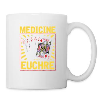 Medicine Euchre - Euchre Player Card Game Euchre - Mug - white - Right