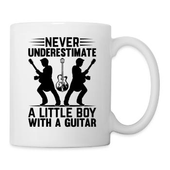 Guitarist - Never Underestimate A Little Boy With - Mug - white - Right