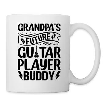 Newborn Guitar Player - Grandpa's Future Guitar Pl - Tasse - Weiß - Rechts