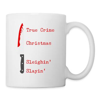 Série true Crime ou Films de Noël Sleighin Or - Mug blanc - blanc - Droite