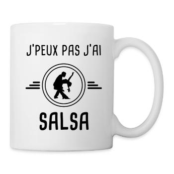 j'peux pas j'ai salsa - Mug blanc - blanc - Droite