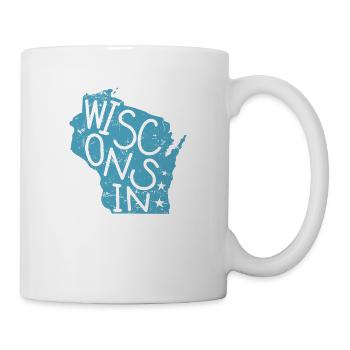 Wisconsin USA Amerika Bundesstaat - Tasse - Weiß - Rechts