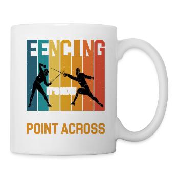 fencing, it's how i get my point across 2 - Mug - white - Right